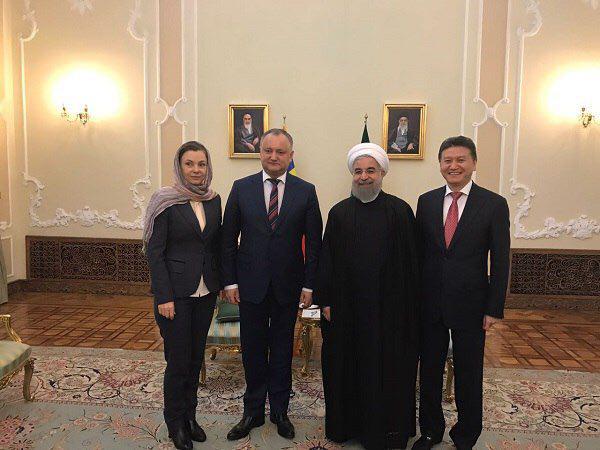 دیدار روحانی با رییس فدراسیون جهانی شطرنج و دختر شاهزاده تایلند/عکس