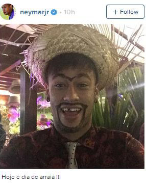 چهره جدید و عجیب نیمار در برزیل/عکس