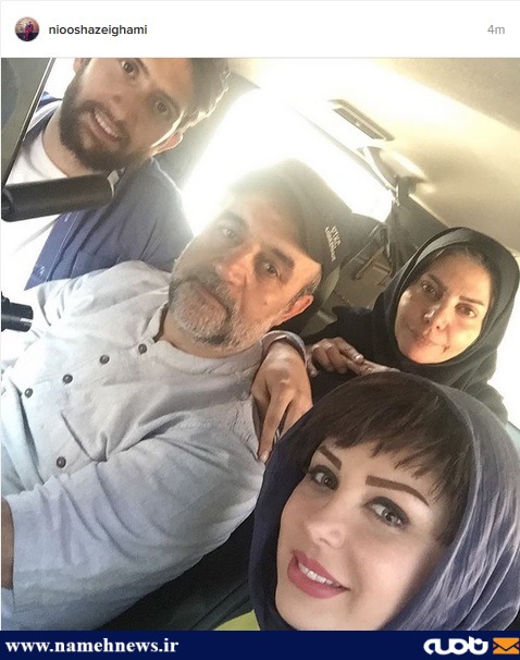 سلفی نیوشا ضیغمی با چهره ای متفاوت/عکس