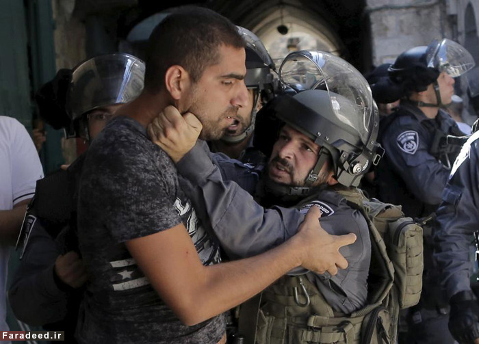 (تصاویر) حمله صهیونیست‌ها به مسجدالاقصی