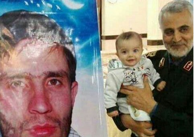 آغوش پدرانه سردار سلیمانی /عکس