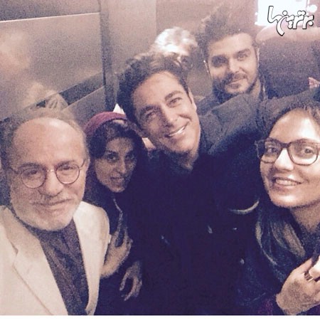 عکس سلفی محمدرضا گلزار و مهناز افشار در آسانسور