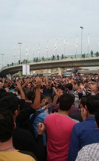 گزارش تصویری از مراسم تدفین هادی نوروزی در بابل