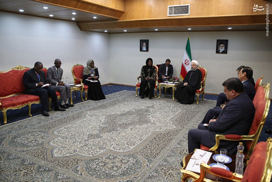  دیدار روحانی با رییس مجلس لبنان 