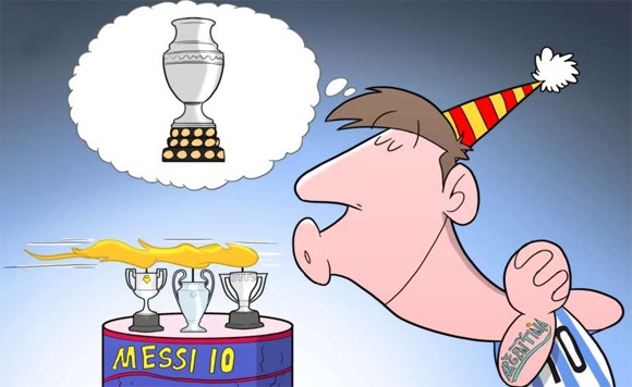 کاریکاتور/ جشن تولد لیونل مسی!
