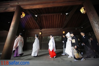 در راه محل برگزاری مراسم- توکیو، ژاپن