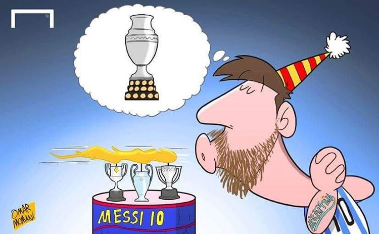 آرزوی لیونل مسی!/ کاریکاتور