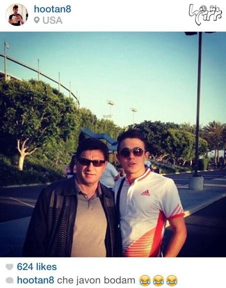 امیر قلعه نویی و پرسش در نیویورک/ عکس