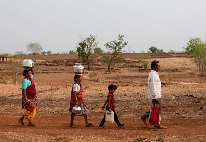 (تصاویر) چندهمسری به خاطر کم‌آبی و خشکسالی