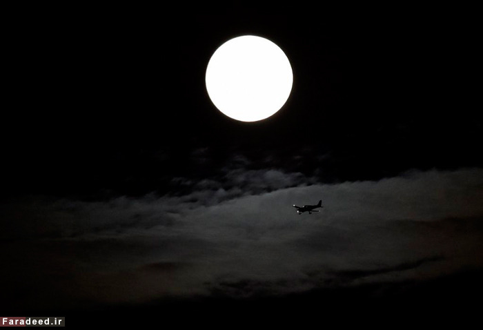 (تصاویر) ماه‌گرفتگی منحصر به فرد