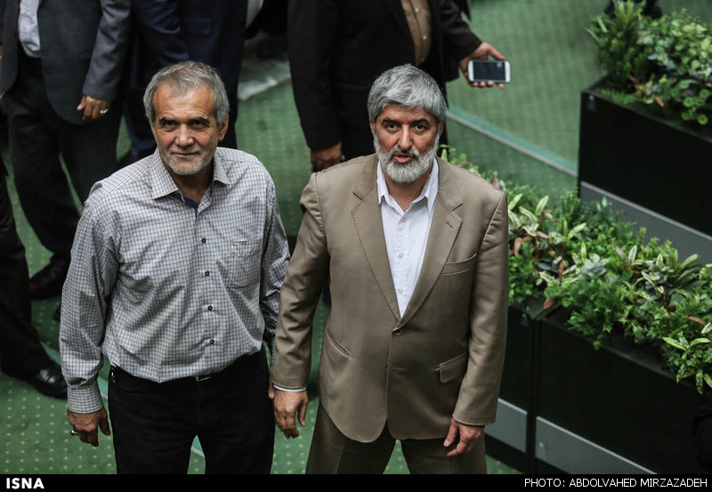 مطهری و پزشکیان در یک قاب