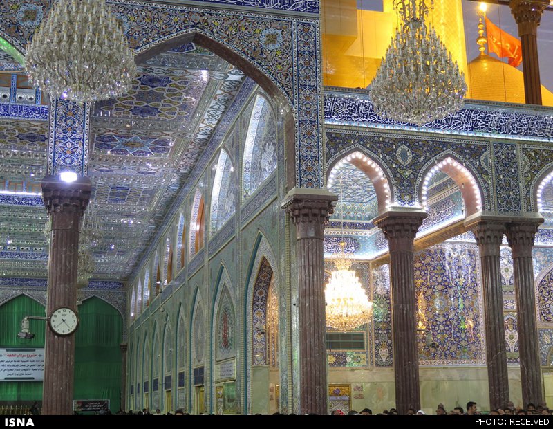 هنرنمایی ایرانی‌ها در حرم امام حسین/عکس