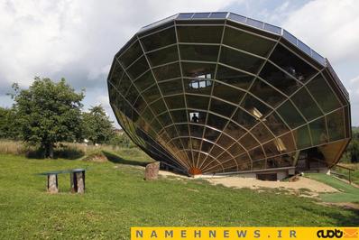 خانه ماهواره ای! سازه ای مدرن در منطقه استراسبورگ در فرانسه