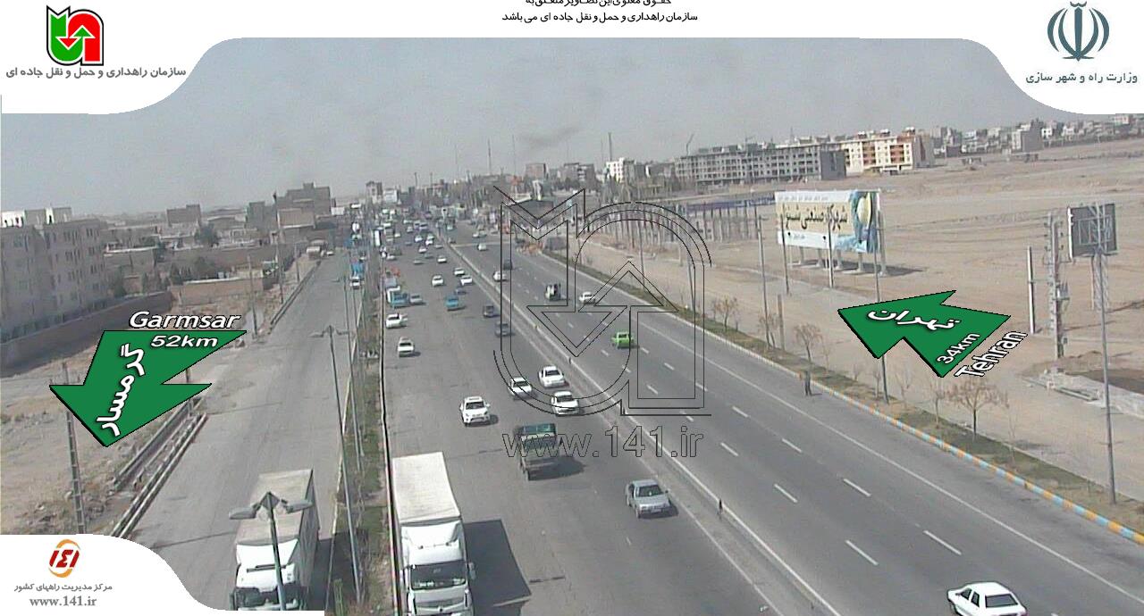 آخرین وضعیت ترافیکی راه های پرتردد