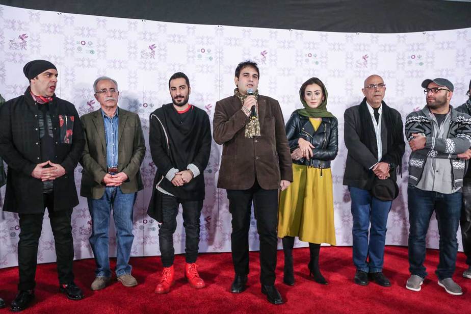 فرش قرمز فیلم سینمایی لانتوری به کارگردانی رضا درمیشیان در کاخ مردمی 