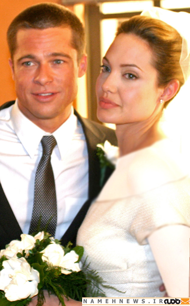 عکسی از عروسی برد پیت و آنجلینا جولی