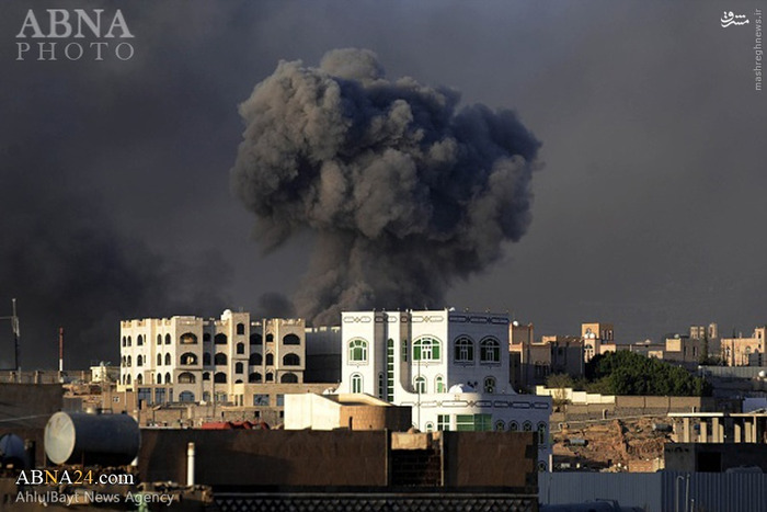 بمباران وحشیانه مناطق مسکونی یمن