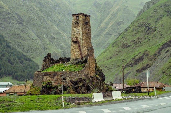 برج های سنگی دیدبانی در گرجستان (عکس)