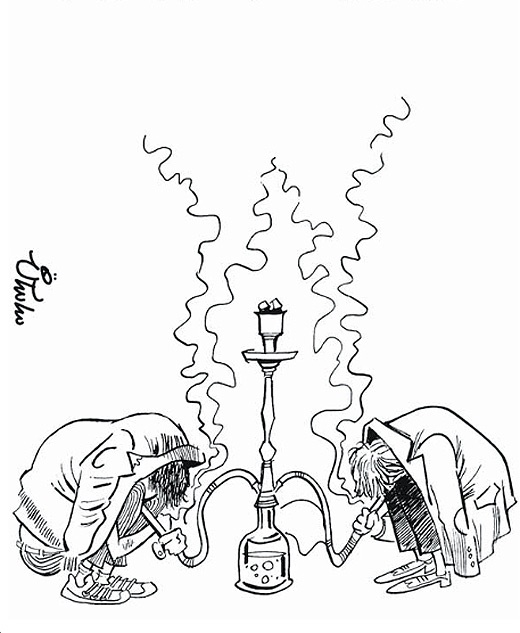 کاریکاتور/ قلیان ویژه در تهران!