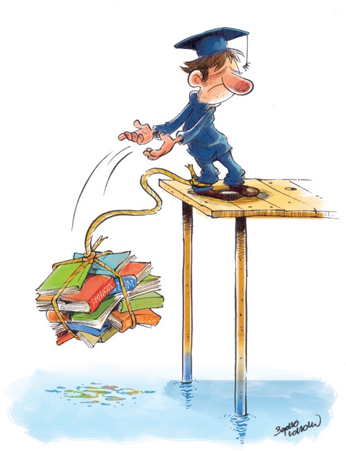 کاریکاتور/ خودکشی دانشجویی!