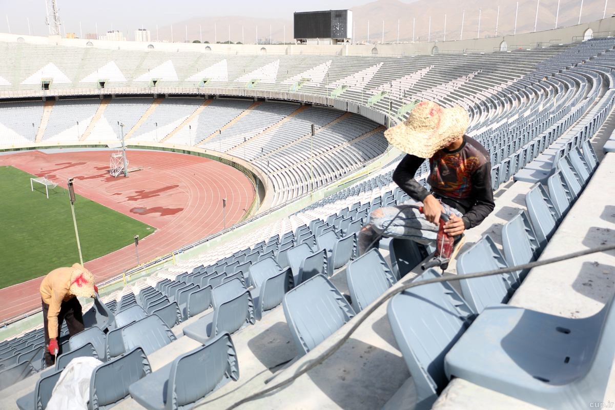 آخرین وضعیت صندلی گذاری طبقه دوم آزادی + تصاویر