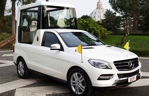 مرسدس بنز M-Class سفارشی رهبر واتیکان