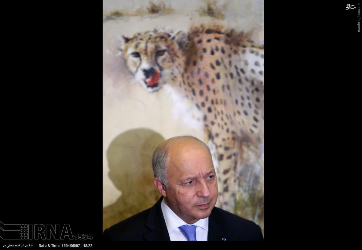 فابیوس و پلنگ ایرانی در یک عکس