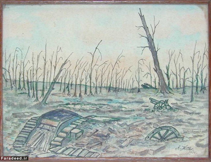 (تصاویر) نقاشی‌های آدلف هیتلر