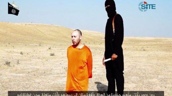 جلاد داعش نگران از دست دادن سرش است/عکس