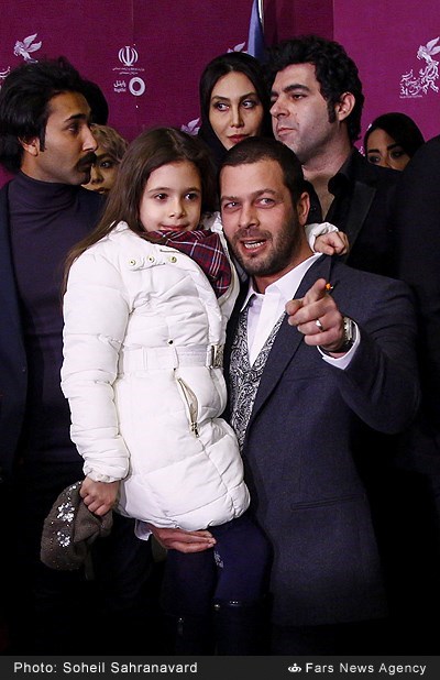 پژمان بازغی و دخترش نفس/عکس