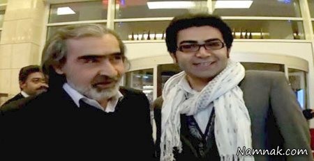 فرزاد حسنی در کنار پدر و مادرش