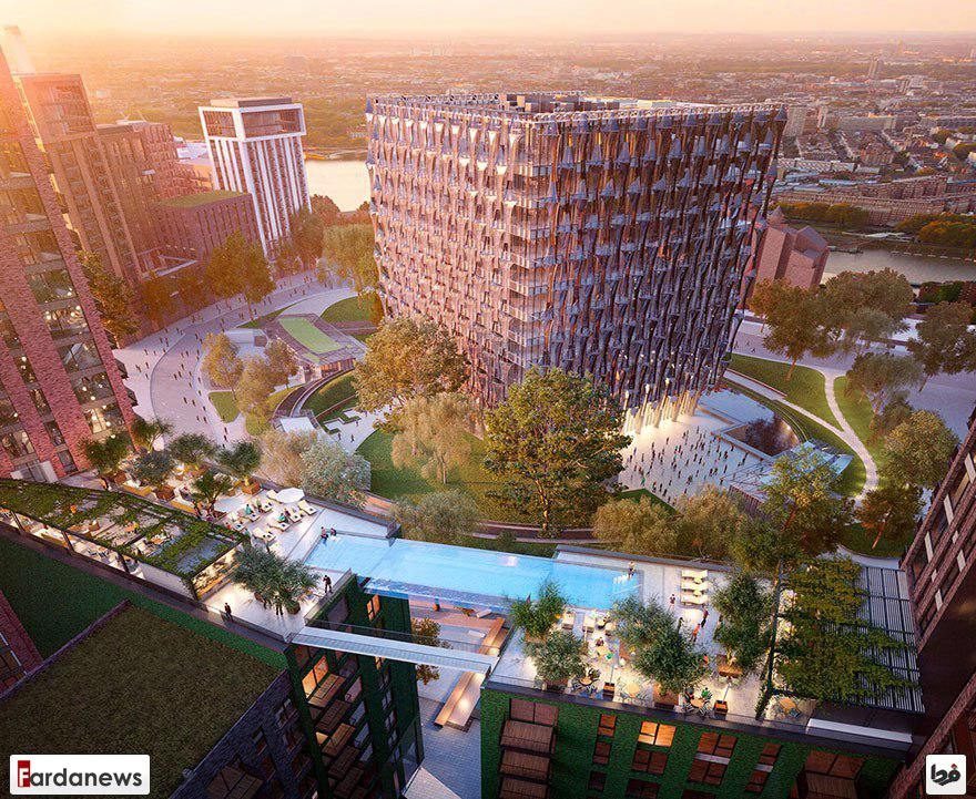 استخری بر فراز آسمان!/عکس