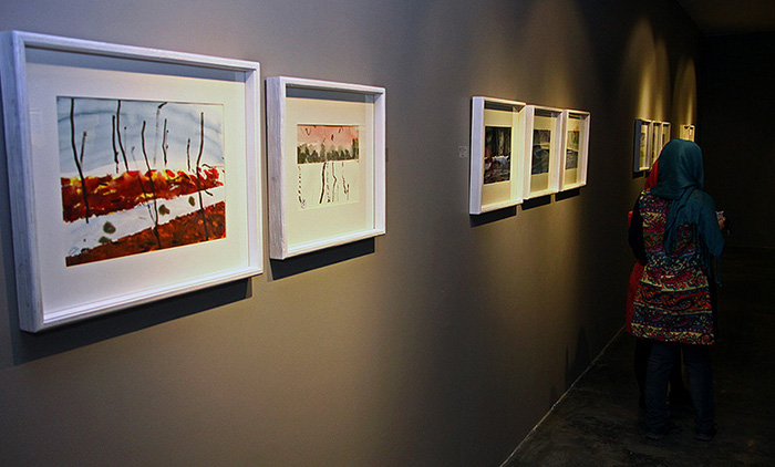 (تصاویر) نمایشگاه نقاشی مریم حیدرزاده