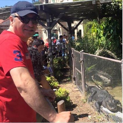 جدیدترین عکس حمید فرخ نژاد درکنار بچه مارمولک! /عکس