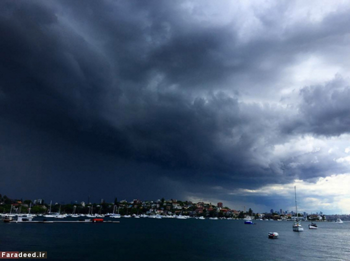 (تصاویر) پدیده نادر در آسمان سیدنی