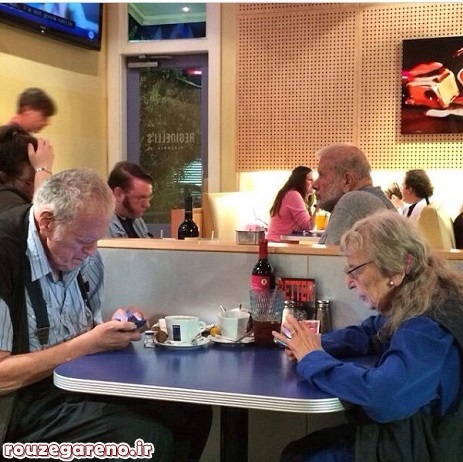 عکس: پیری در عصر مدرن!