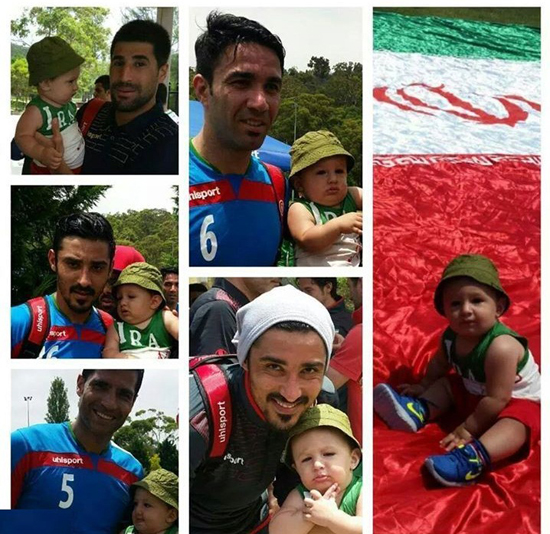 با نمک ترین هوادار در آغوش بازیکنان تیم ملی +عکس