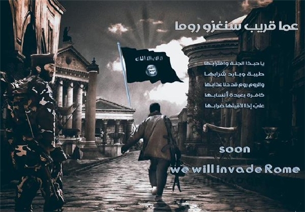 داعش در رویای فتح رم/تصاویر