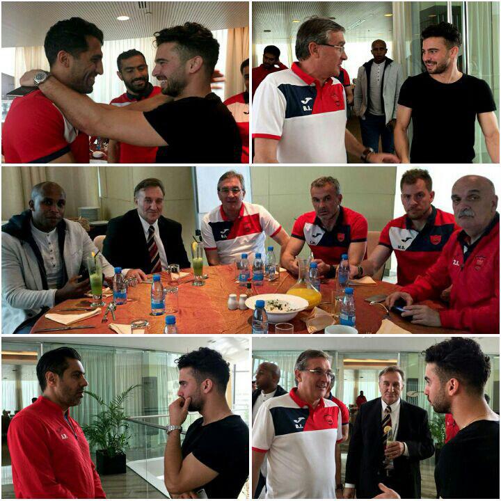 حضور ستاره‌های سابق پرسپولیس در اردوی قرمزها + عکس