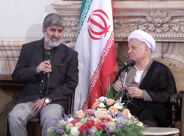 سخنرانی علی مطهری در دیدار با آیت الله هاشمی رفسنجانی.