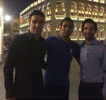 نکونانم و پولادی درخیابان‌های دوحه/عکس