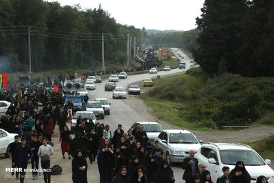 راهپیمایی جا ماندگان اربعین حسینی (ع) در آمل