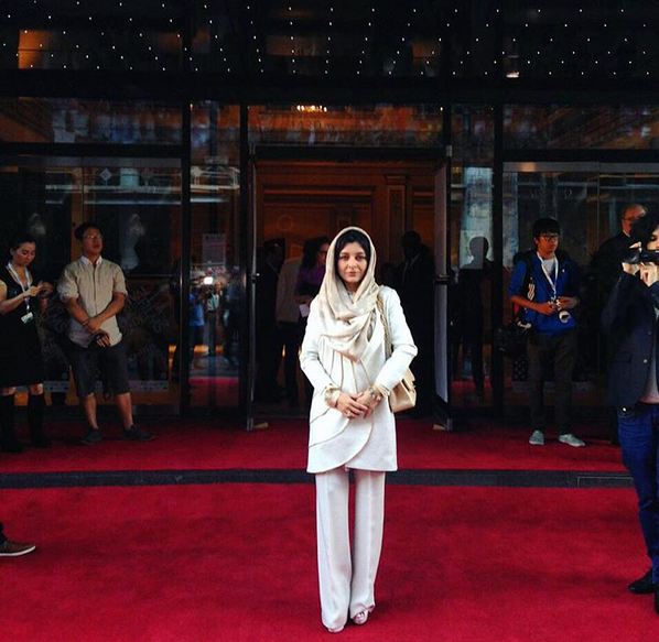 ساره بیات روی فرش قرمز/ عکس