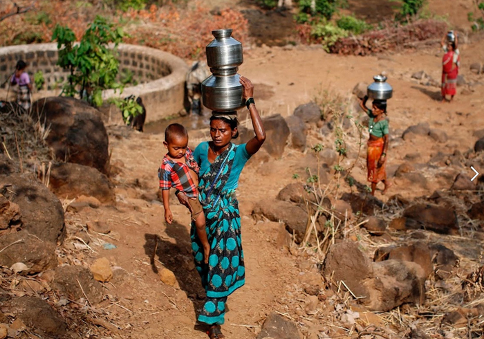 (تصاویر) چندهمسری به خاطر کم‌آبی و خشکسالی