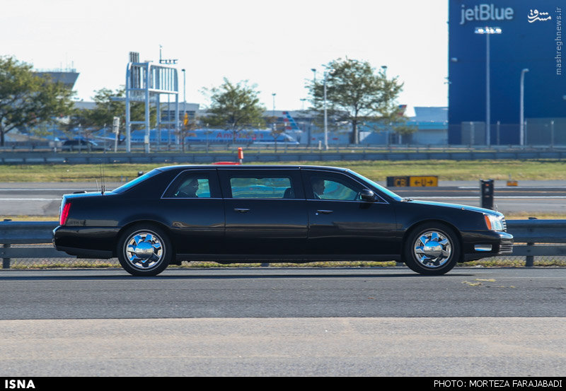 عکس/ ماشین روحانی در نیویورک