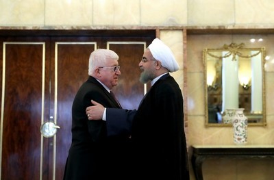 روحانی در دیدار رییس جمهور عراق 