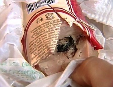 موش مُرده در داخل سوسیس/ عکس