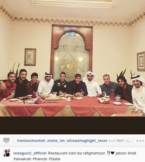 عکس/ قوچان‌نژاد در رستوران ایرانی!