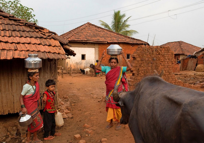 (تصاویر) چندهمسری به خاطر کم‌آبی و خشکسالی