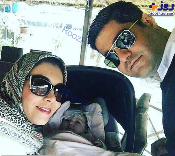 تصویری متفاوت از آزاده نامداری در کنار همسر و دخترش